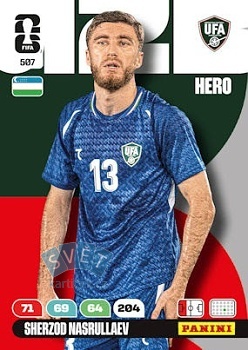 Sherzod Nasrullaev Uzbekistan Panini FIFA World Cup 2026 Adrenalyn XL #507